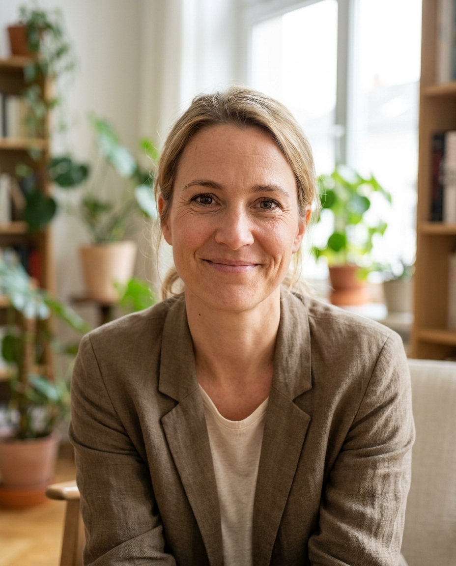 Heilpraktikerin Anna Berg in ihrer Praxis